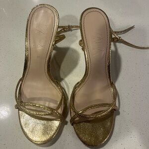 Zara gold heels